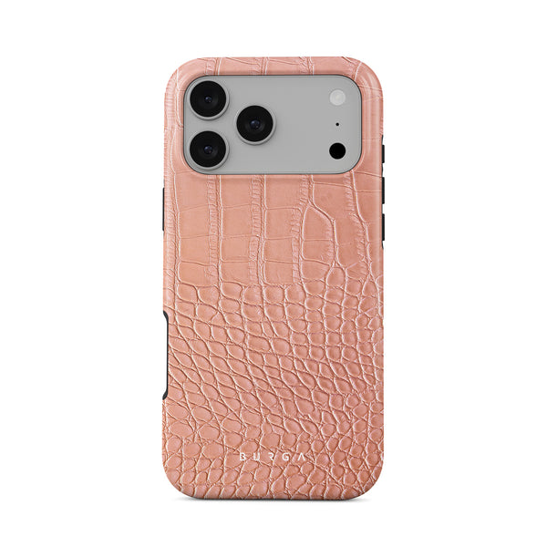 Pink Croco - iPhone 17 Pro Max Hülle | BURGA