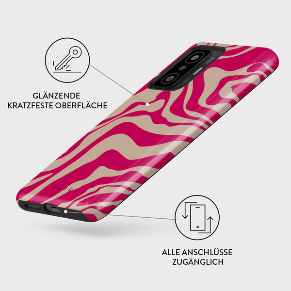 HONLEN Hülle Für Xiaomi MI 11T / 11T Pro – Weiche Silikon-TPU-Hülle Mit Galvanisiertem Rahmen, Rosa
