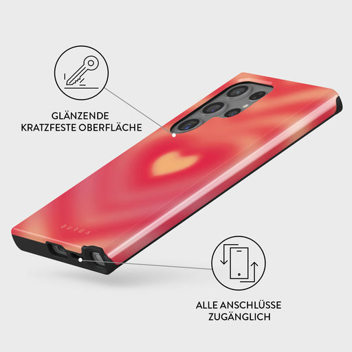 Samsung Galaxy S24 Ultra Stoßfeste TPU-hülle rot