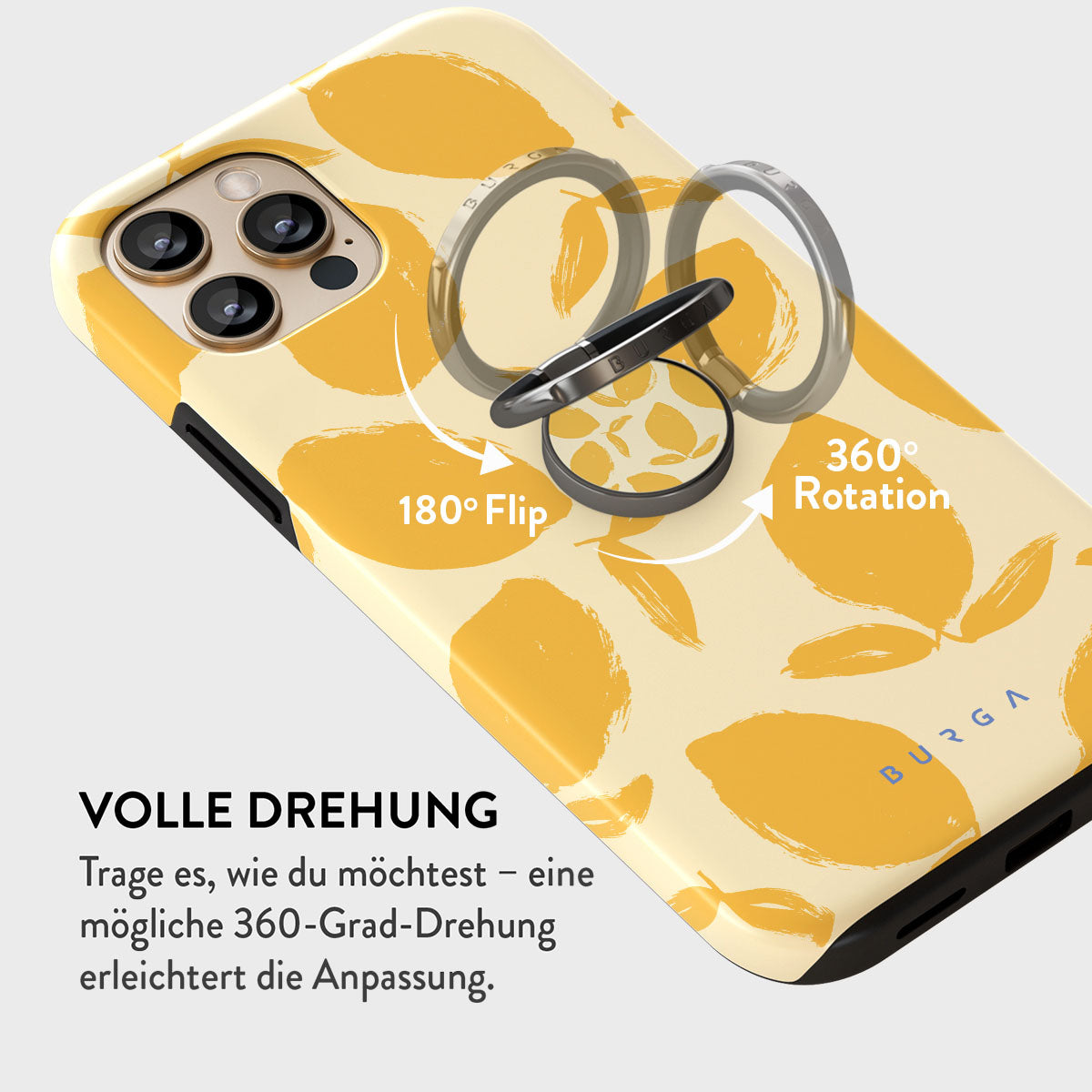 Nogeqi 4 Stück Handy Ring Halterung Mit Herz, Klar Produktbild-Vorschau 3