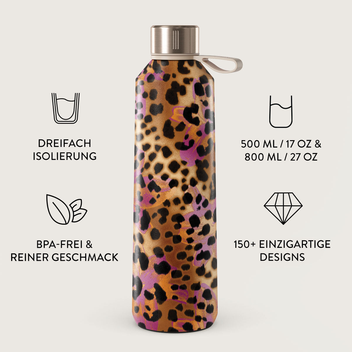 Wild Era - Edelstahl Wasserflasche
