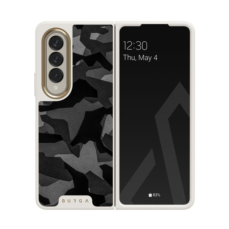 Night Black Camouflage - Samsung Galaxy Z Fold 4 Hülle