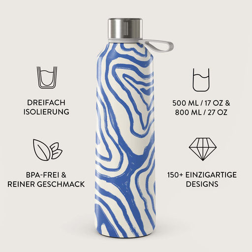 Robuste Wasserflasche Mit Schnappverschluss SEVEN Trinkflasche – Bunt & Kindgerecht – Mit Ausgießer Und Schnappverschluss – Ideal Für Schule & Sport