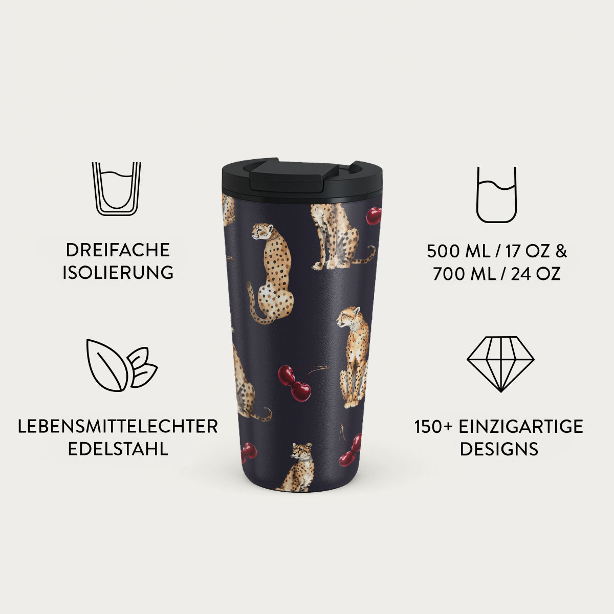 Cougar - Edelstahl Thermobecher