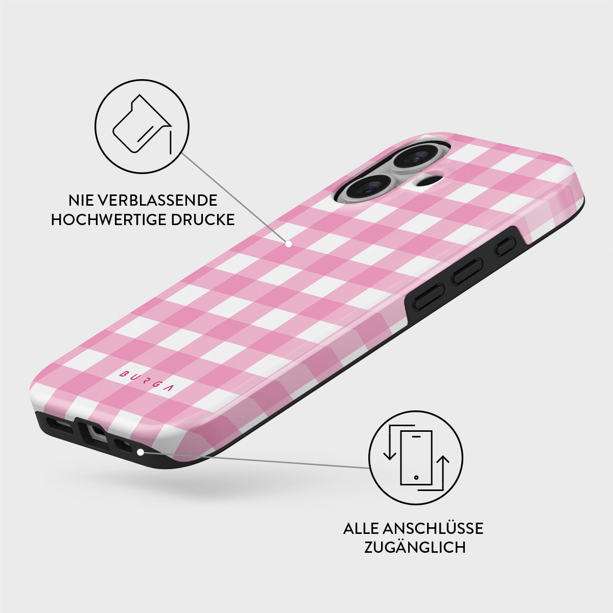 iPhone 16 Hülle, Think Pink | BURGA