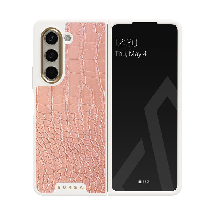Pink Croco - Samsung Galaxy Z Fold 5 Hülle
