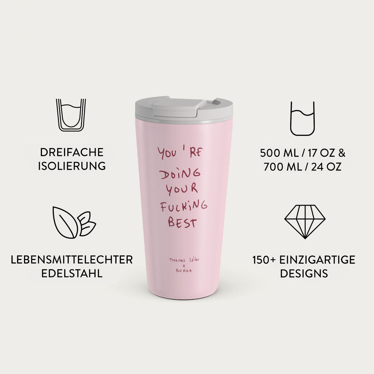 Your Best - Edelstahl Thermobecher