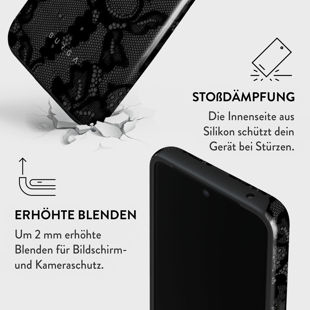 MyGadget Hülle Für Google Pixel 8 Pro – Magnetische Hybrid-Hülle Mit MagSafe, Transparent-schwarz