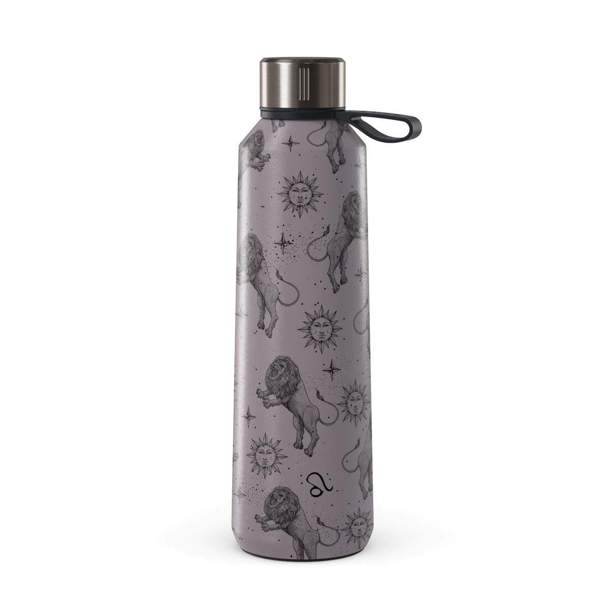Isolierte Edelstahl-Wasserflasche 20 Oz – Leopard Print Mit Strohhalm, Hält Heiß & Kalt