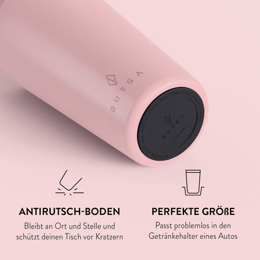 1250ml kpop schwarz & rosa Thermal wasser flasche Edelstahl becher