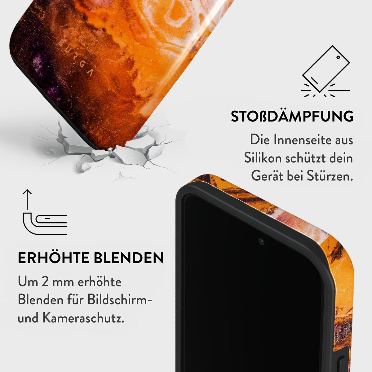 【BURGA】エレガント・オレンジ〇Pumpkin Spice☆スマホ全種対応 BURGA】エレガント・オレンジ〇Pumpkin Spice☆スマホ全種対応